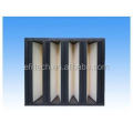 V-shape Plastic Frame air conditioning medium efficiency box filter